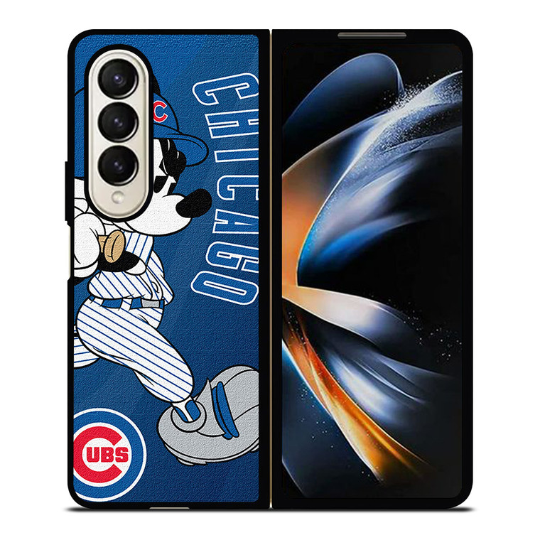 CHICAGO CUBS LOGO MICKEY MOUSE Samsung Galaxy Z Fold 4 Case Cover