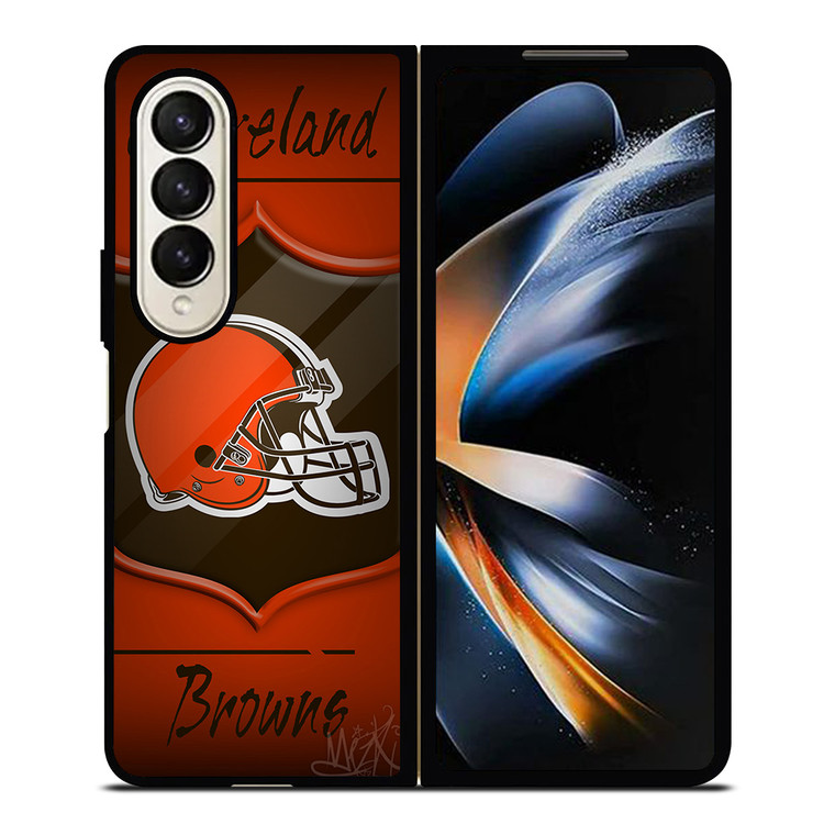 CLEVELAND BROWNS HELMET LOGO Samsung Galaxy Z Fold 4 Case Cover