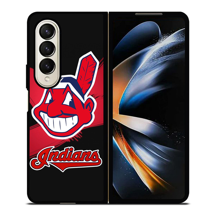 CLEVELAND INDIANS ART MLB Samsung Galaxy Z Fold 4 Case Cover