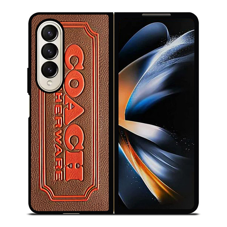 COACH LEATHERWARE EMBOSS Samsung Galaxy Z Fold 4 Case Cover