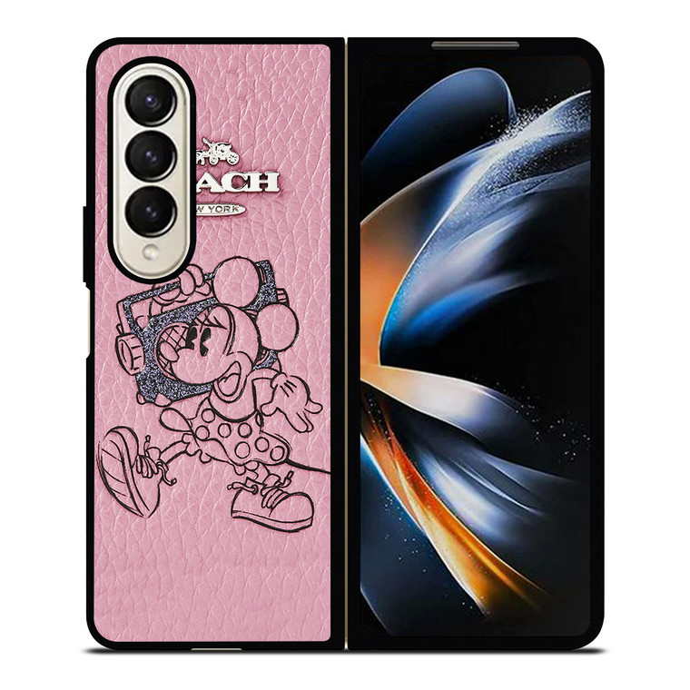COACH MINNIE MOUSE PINK Samsung Galaxy Z Fold 4 Case Cover