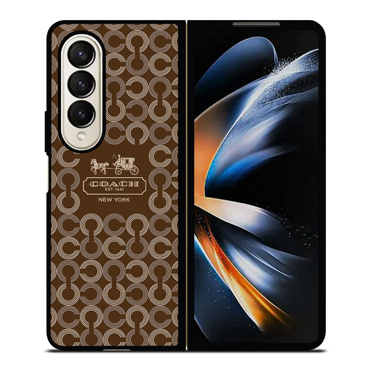 COACH NEW YORK 1941 Samsung Galaxy Z Fold 4 Case Cover COACH NEW YORK 1941 Samsung Galaxy Z Fold 4 Case Cover