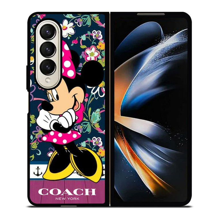 COACH NEW YORK CUTE MICKEY MOUSE Samsung Galaxy Z Fold 4 Case Cover
