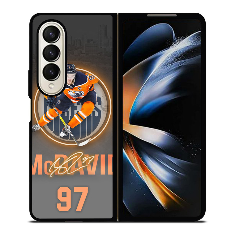 CONNOR MCDAVID EDMONTON OILERS PLAYER Samsung Galaxy Z Fold 4 Case Cover