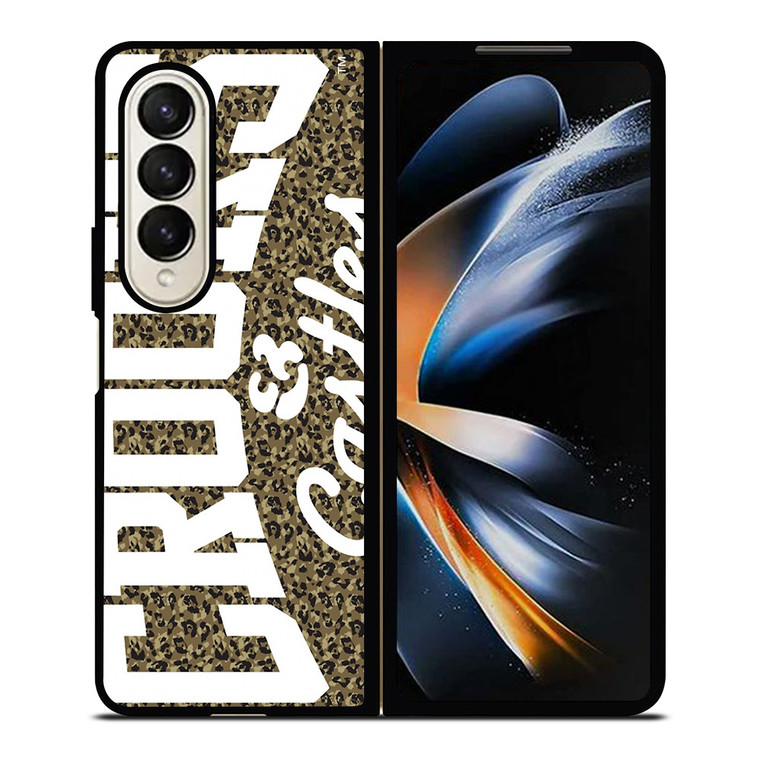 CROOKS AND CASTLES LEOPARD SKIN Samsung Galaxy Z Fold 4 Case Cover
