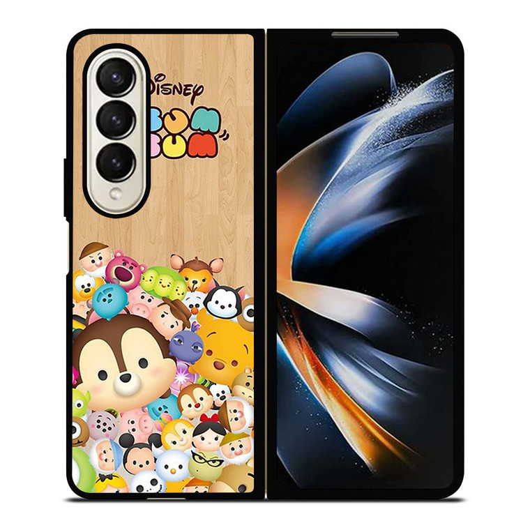 DISNEY TSUM TSUM WOODEN Samsung Galaxy Z Fold 4 Case Cover