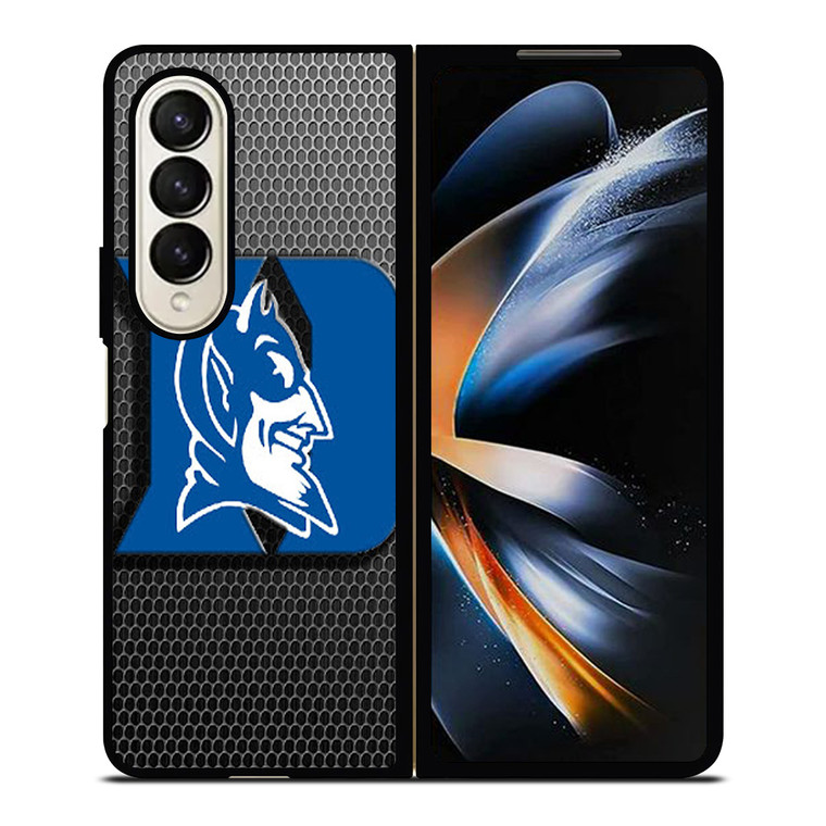 DUKE BLUE DEVILS METAL LOGO Samsung Galaxy Z Fold 4 Case Cover