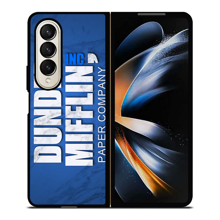 DUNDER MIFFLIN LOGO MARBLE Samsung Galaxy Z Fold 4 Case Cover
