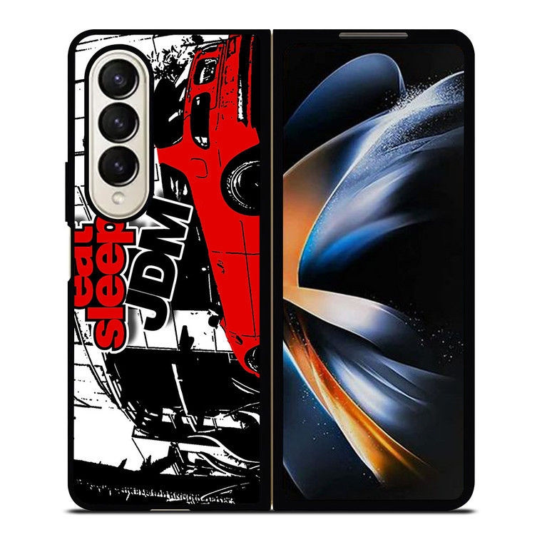 EAT SLEEP JDM ART Samsung Galaxy Z Fold 4 Case Cover