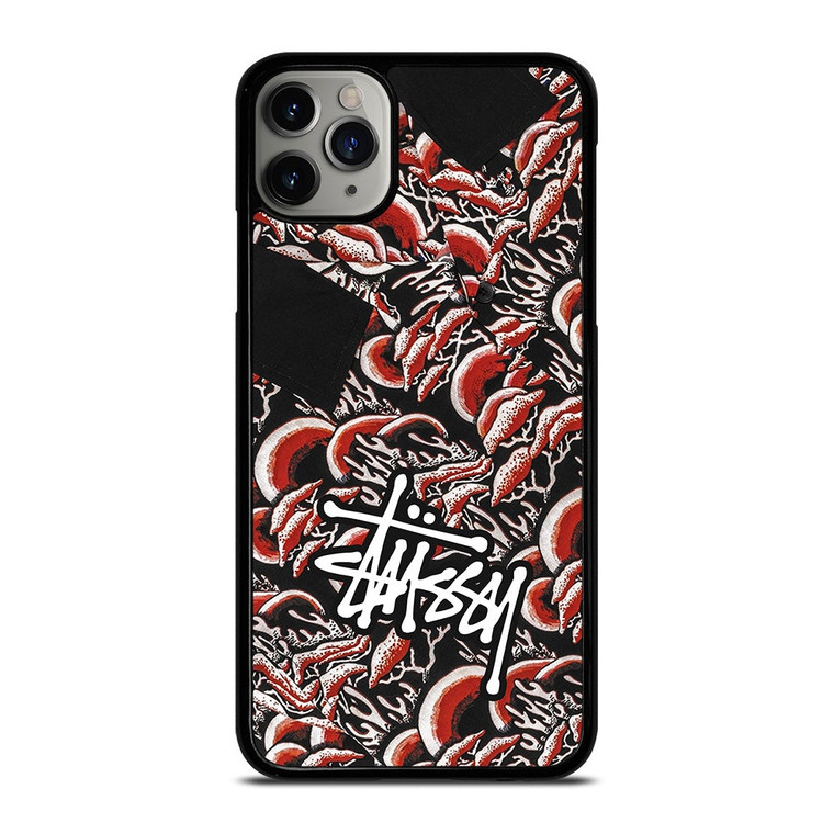 STUSSY CORAL PATTERN iPhone 11 Pro Max Case Cover