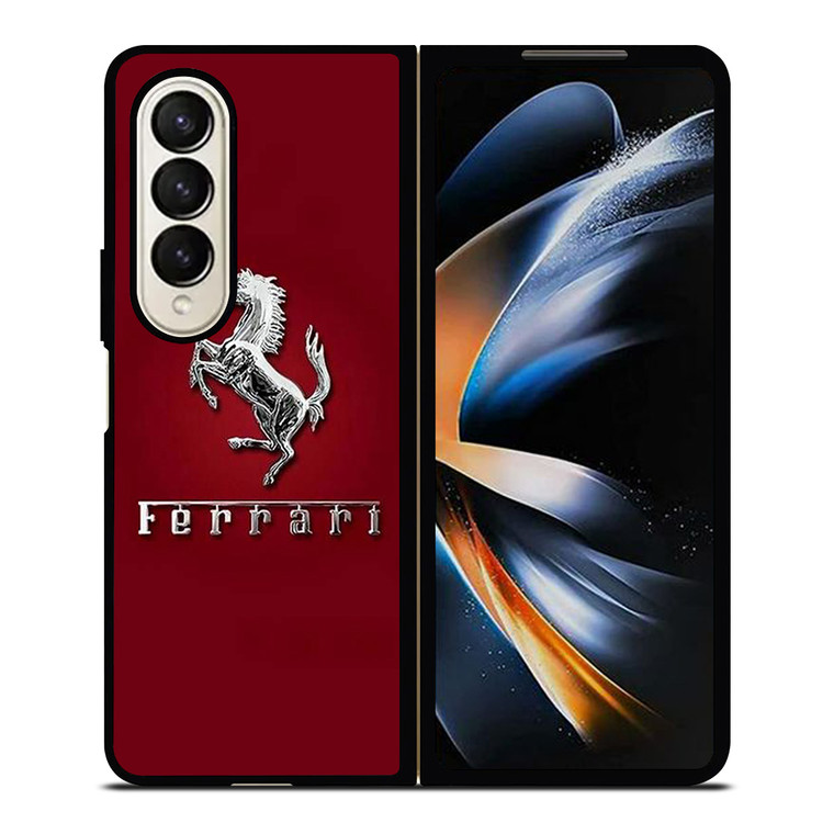 FERRARI LOGO RED Samsung Galaxy Z Fold 4 Case Cover FERRARI LOGO RED Samsung Galaxy Z Fold 4 Case Cover