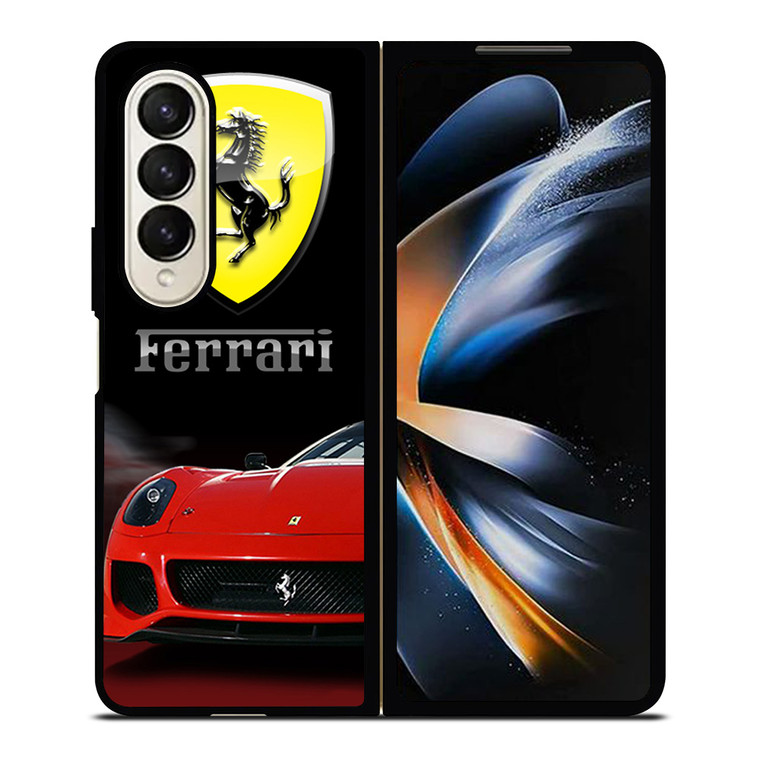 FERRARI RED CAR Samsung Galaxy Z Fold 4 Case Cover FERRARI RED CAR Samsung Galaxy Z Fold 4 Case Cover