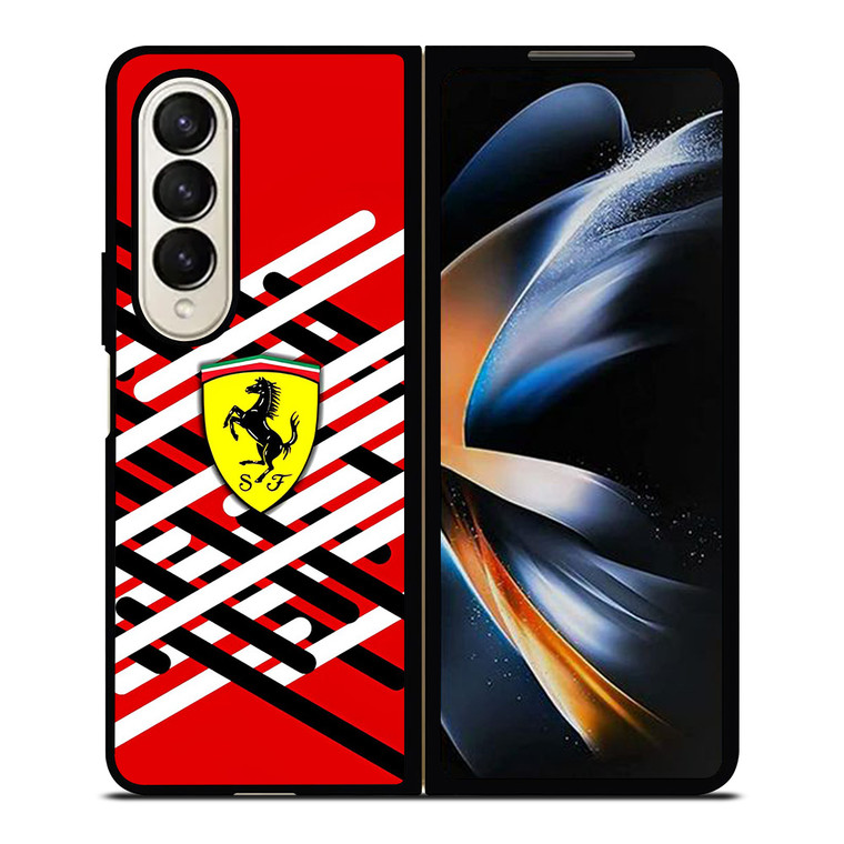 FERRARI RED LOGO NEW Samsung Galaxy Z Fold 4 Case Cover FERRARI RED LOGO NEW Samsung Galaxy Z Fold 4 Case Cover