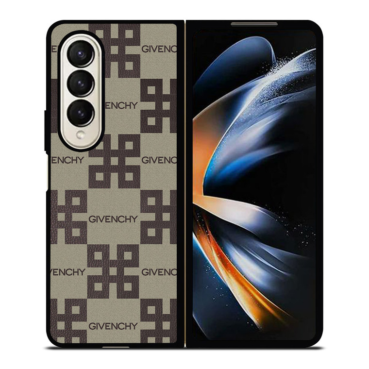 GIVENCHY LOGO COLLAGE LEATHER Samsung Galaxy Z Fold 4 Case Cover