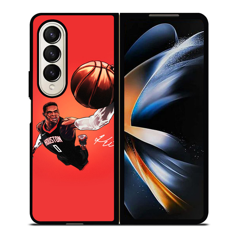 HOUSTON ROCKETS RUSSELL WESTBROOK Samsung Galaxy Z Fold 4 Case Cover