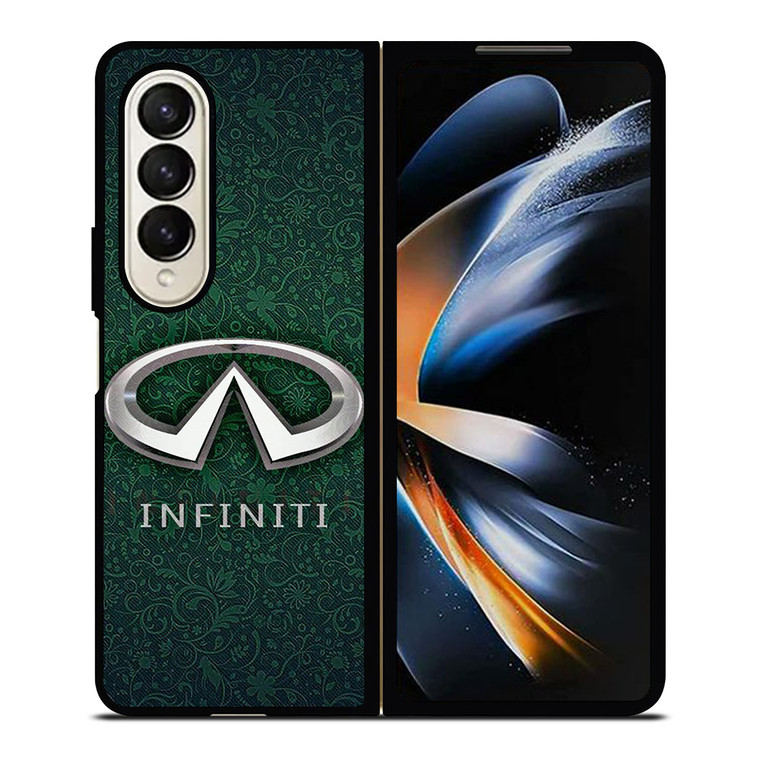 INFINITI CAR LOGO GREEN PATTERN Samsung Galaxy Z Fold 4 Case Cover INFINITI CAR LOGO GREEN PATTERN Samsung Galaxy Z Fold 4 Case Cover