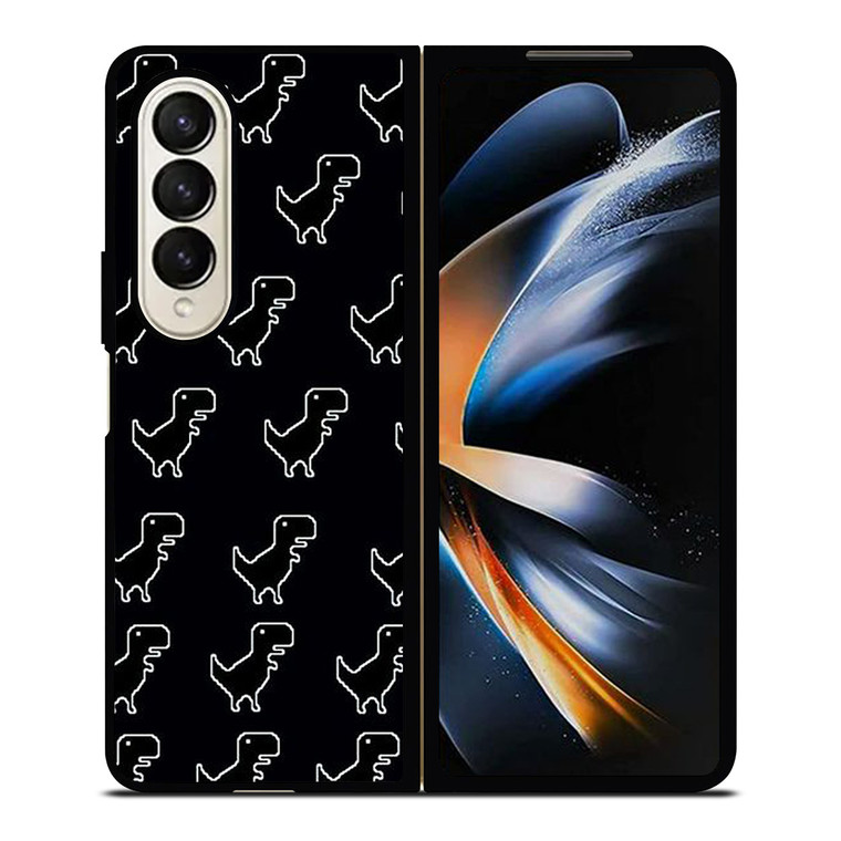 INTERNET ERROR DINOSAUR PATTERN Samsung Galaxy Z Fold 4 Case Cover