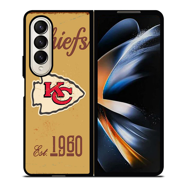 KANSAS CITY CHIEFS RUSTY LOGO Samsung Galaxy Z Fold 4 Case Cover
