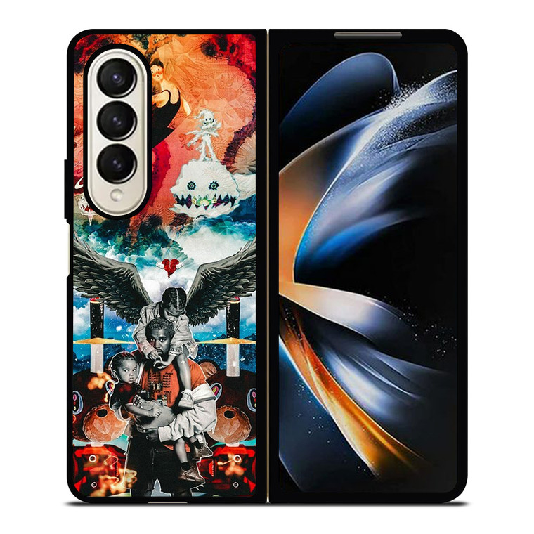 KANYE WEST ANGELS COLLAGE Samsung Galaxy Z Fold 4 Case Cover