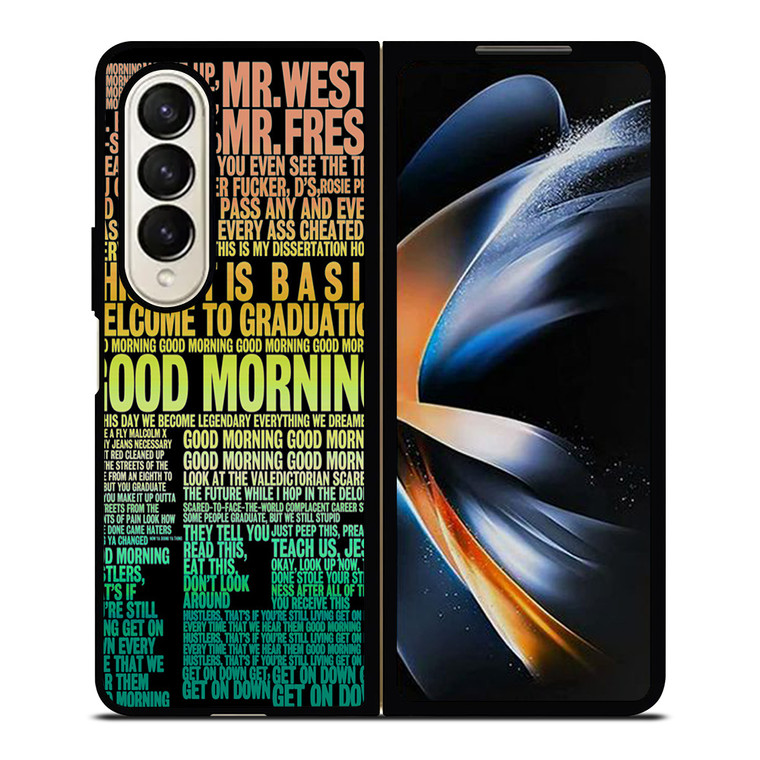 KANYE WEST RAPPER LYRICS Samsung Galaxy Z Fold 4 Case Cover