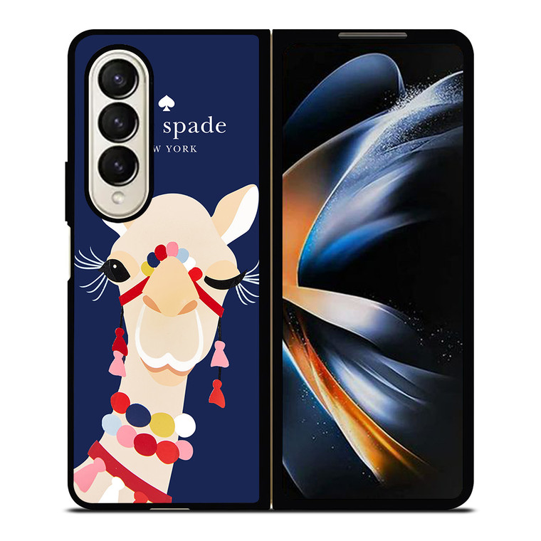 KATE SPADE CAMEL APPLIQUE Samsung Galaxy Z Fold 4 Case Cover