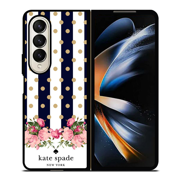 KATE SPADE NEW YORK POLKADOTS FLORAL Samsung Galaxy Z Fold 4 Case Cover