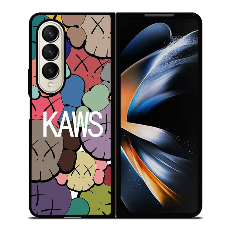 KAWS ICON FASHION FACES Samsung Galaxy Z Fold 4 Case Cover