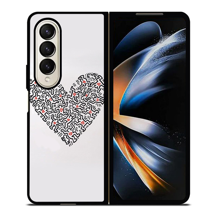 KEITH HARING LOVE ICON Samsung Galaxy Z Fold 4 Case Cover