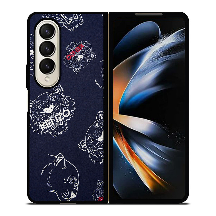 KENZO PARIS TIGER COLLAGE Samsung Galaxy Z Fold 4 Case Cover