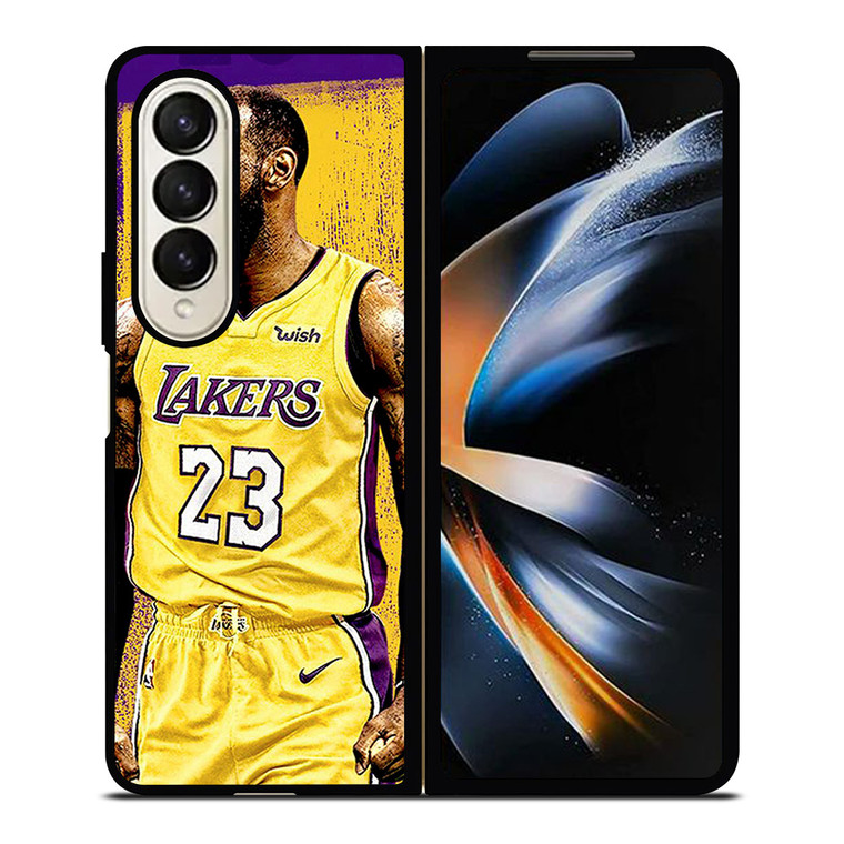 LEBRON JAMES LA LAKERS ART Samsung Galaxy Z Fold 4 Case Cover