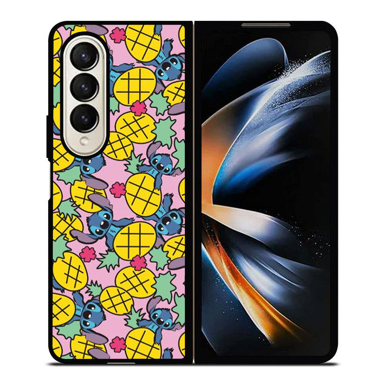 LILO AND STITCH PINEAPPLE PATTERN Samsung Galaxy Z Fold 4 Case Cover