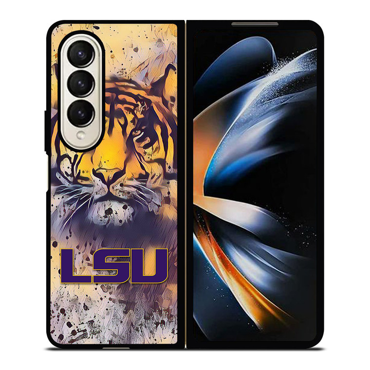 LSU TIGERS ART LOGO Samsung Galaxy Z Fold 4 Case Cover