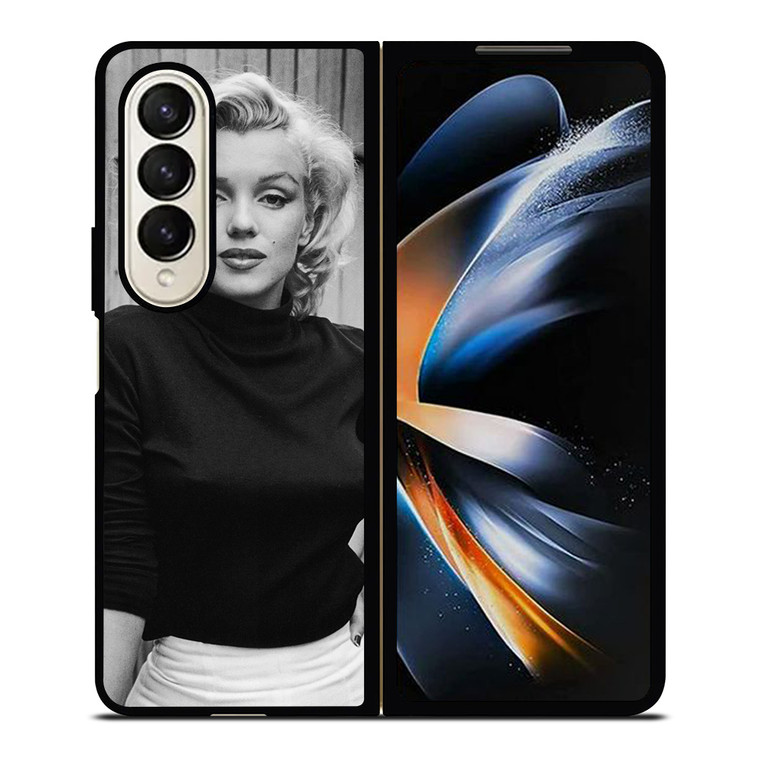 MARILYN MONROE BLACK WHITE Samsung Galaxy Z Fold 4 Case Cover