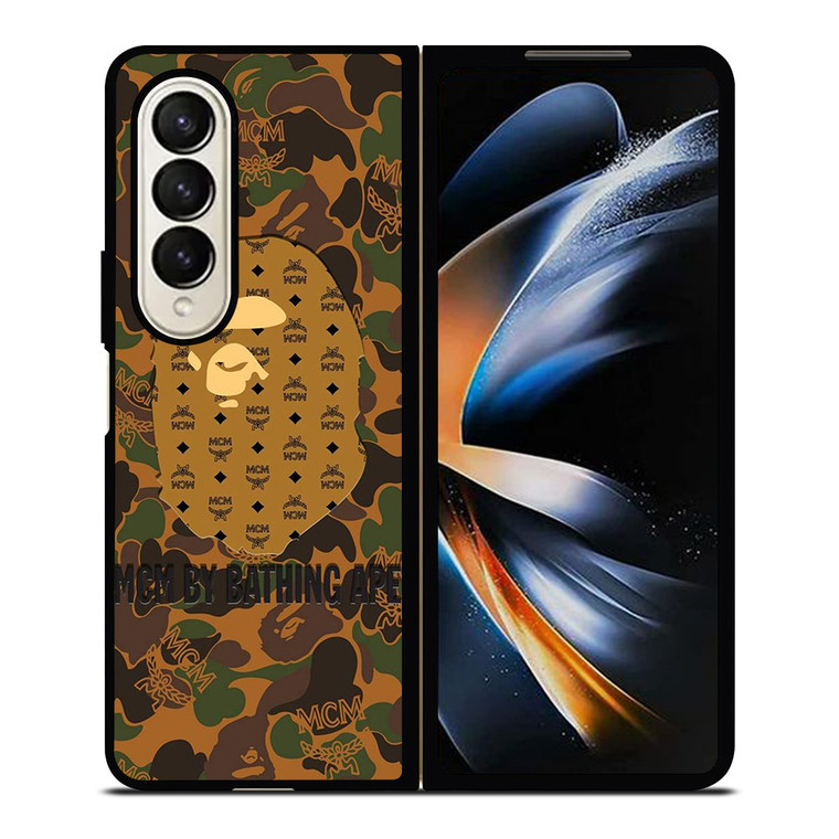 MCM BY BATHING APE CAMO Samsung Galaxy Z Fold 4 Case Cover
