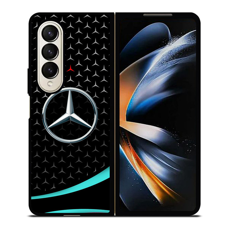 MERCEDES BENZ PATTERN LOGO Samsung Galaxy Z Fold 4 Case Cover