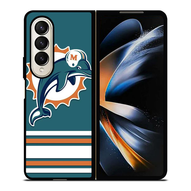 MIAMI DOLPHINS logo Samsung Galaxy Z Fold 4 Case Cover