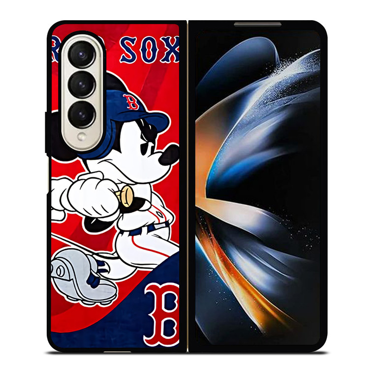MICKEY MOUSE BOSTON RED SOX Samsung Galaxy Z Fold 4 Case Cover