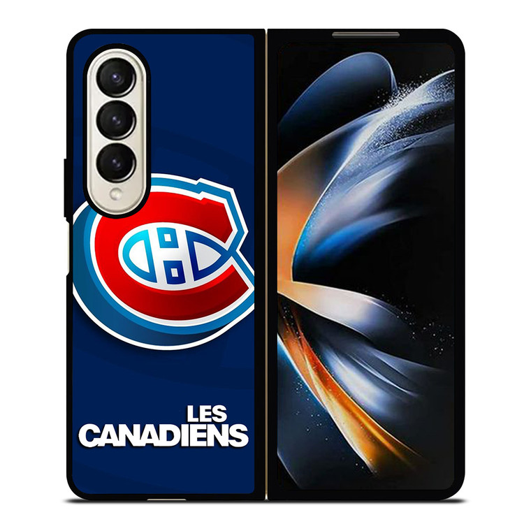MONTREAL LES CANADIENS NHL 3D LOGO Samsung Galaxy Z Fold 4 Case Cover