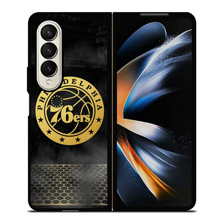 PHILADELPHIA 76ERS GOLD LOGO Samsung Galaxy Z Fold 4 Case Cover