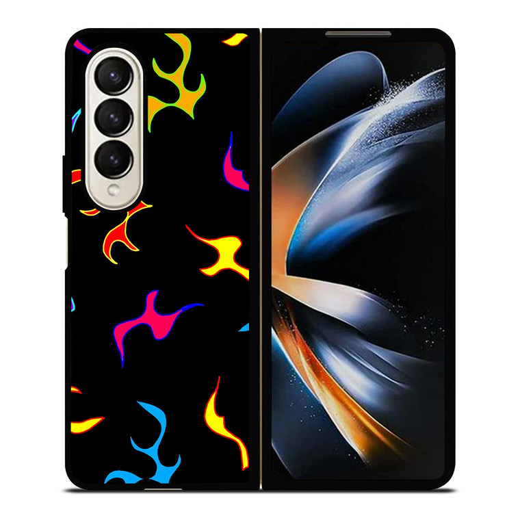 PLAYFUL FIRE PATTERN Samsung Galaxy Z Fold 4 Case Cover