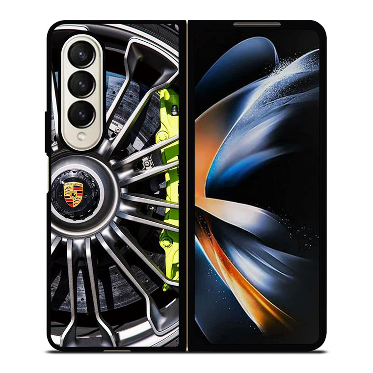 PORSCHE CAR ICON WHEEL LOGO Samsung Galaxy Z Fold 4 Case Cover