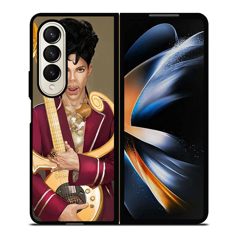 PRINCE PURPLE IN MEMORIAM AND GUITAR Samsung Galaxy Z Fold 4 Case Cover