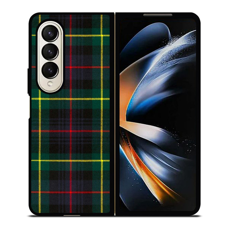 RED YELLOW TARTAN PLAID PATTERN Samsung Galaxy Z Fold 4 Case Cover RED YELLOW TARTAN PLAID PATTERN Samsung Galaxy Z Fold 4 Case Cover