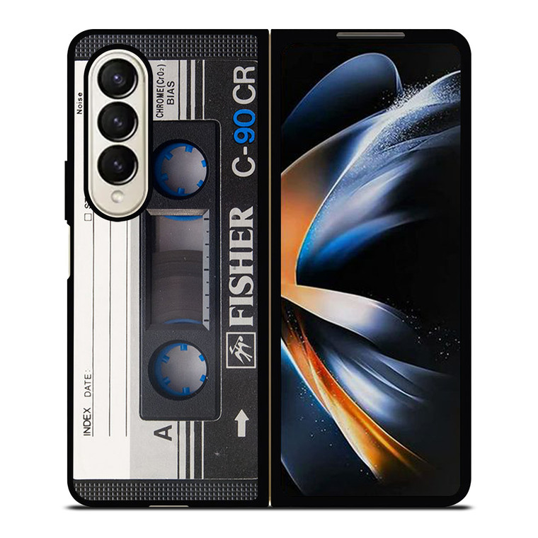 RETRO CASSETTE TAPE C-90 CR Samsung Galaxy Z Fold 4 Case Cover
