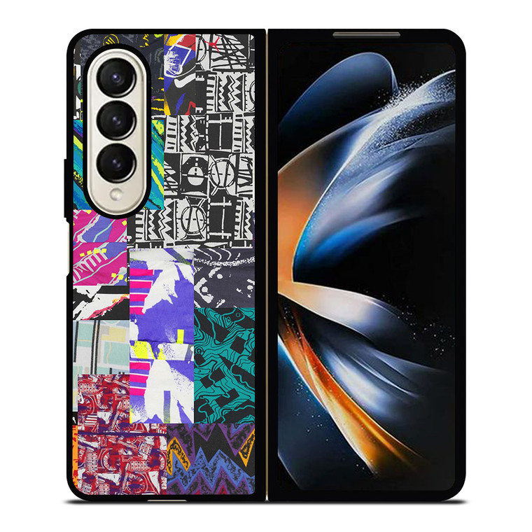 RETRO NIKE PRINT AND PATTERN Samsung Galaxy Z Fold 4 Case Cover