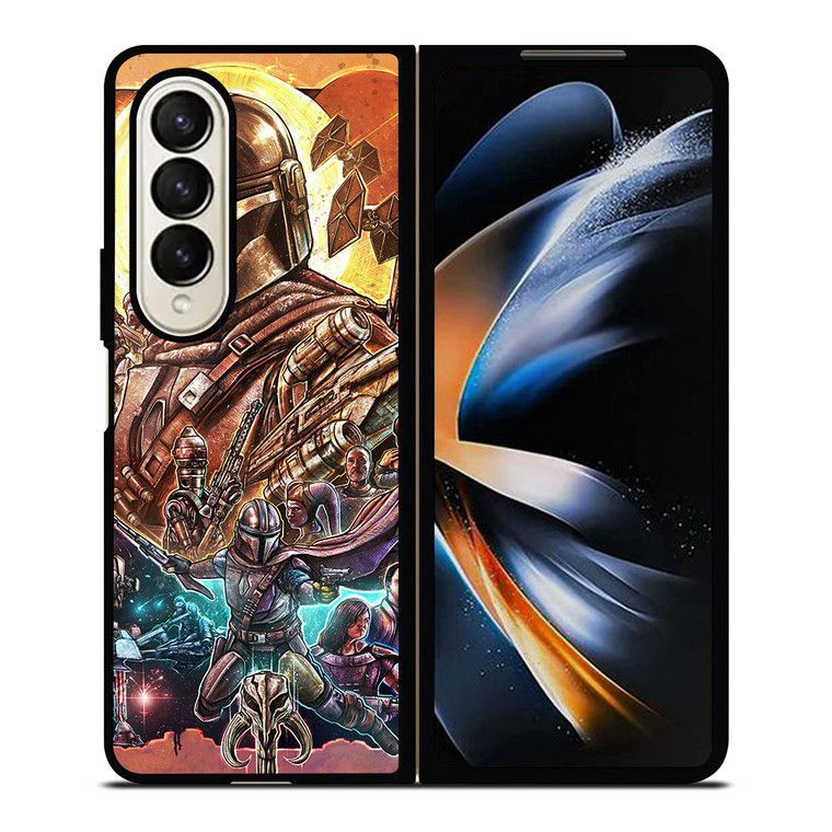STAR WARS MANDALORIAN COLLAGE Samsung Galaxy Z Fold 4 Case Cover