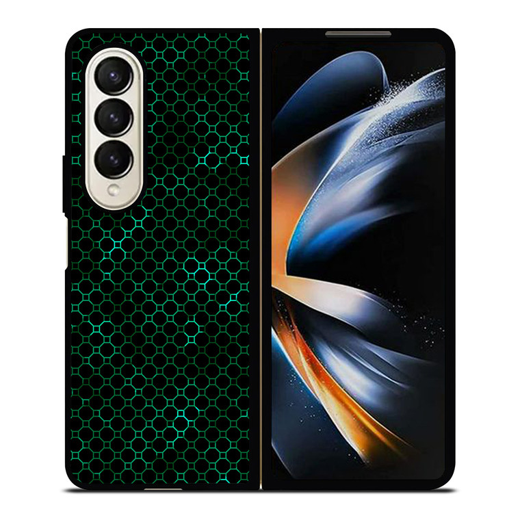STYLISH HEXAGONAL GREEN PATTERN Samsung Galaxy Z Fold 4 Case Cover