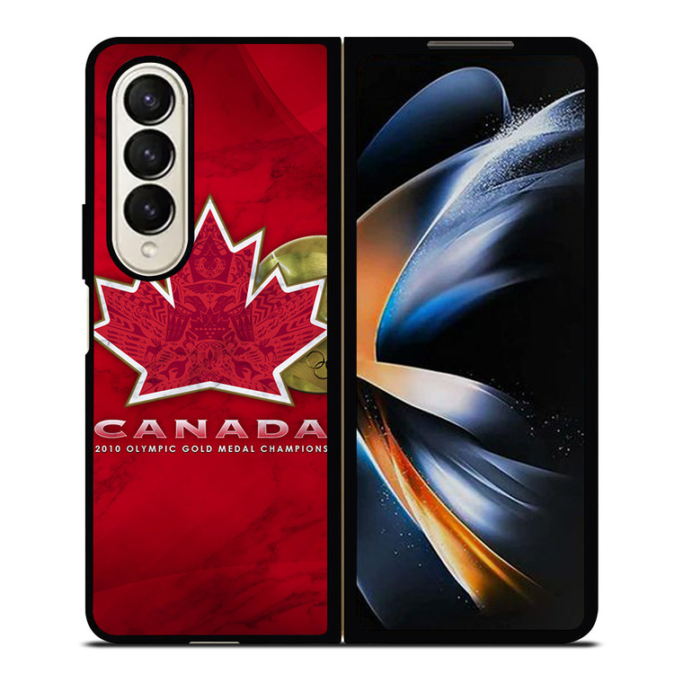 TEAM CANADA HOCKEY LOGO MARBLE Samsung Galaxy Z Fold 4 Case Cover