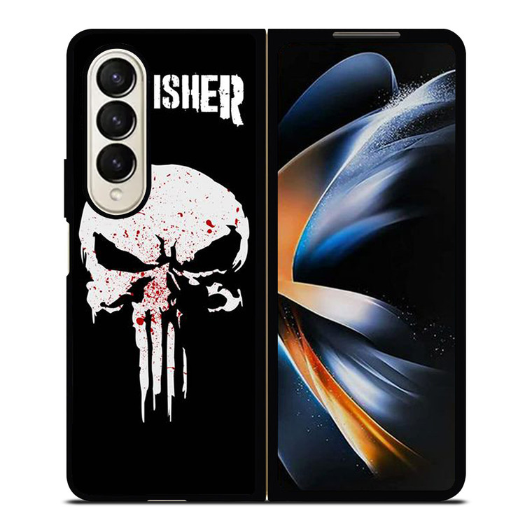 THE PUNISHER MARVEL LOGO Samsung Galaxy Z Fold 4 Case Cover