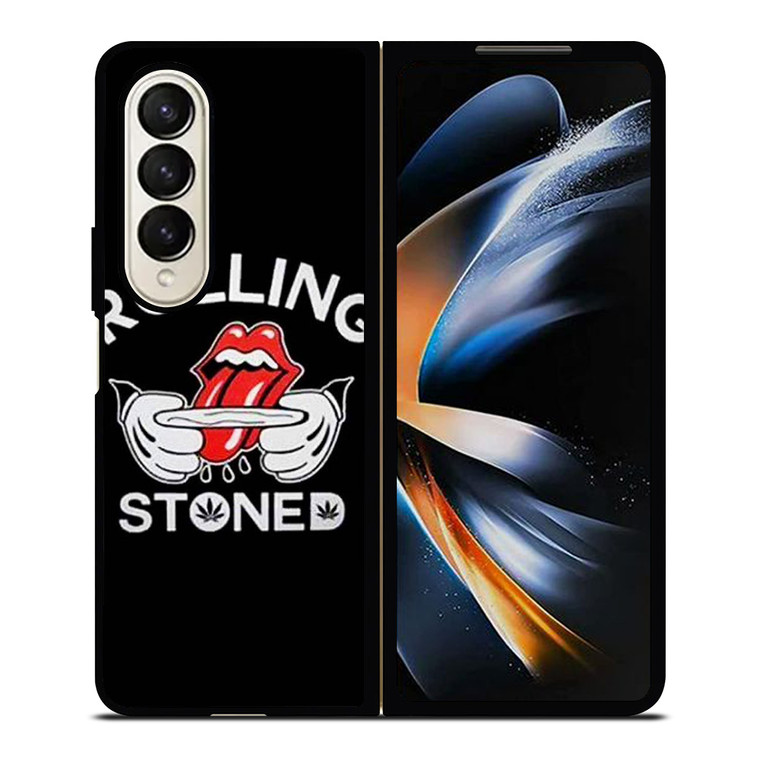 THE ROLLING STONES WEED LOGO Samsung Galaxy Z Fold 4 Case Cover